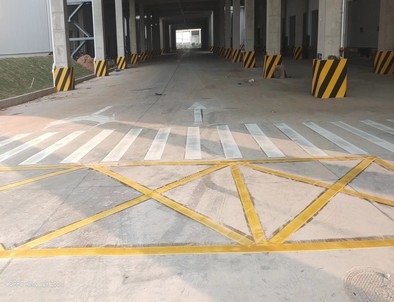 盐城盐城厂区道路标线施工